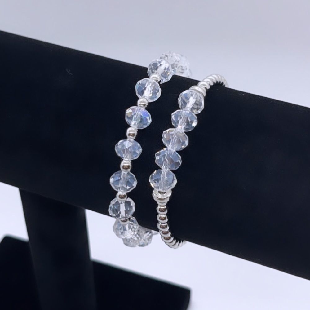 Wool + Pepper Co. Iridescent Bracelet Stack (2)
